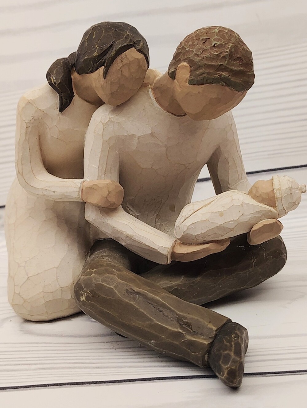 Willow Tree Family Embrace in Cream and Brown